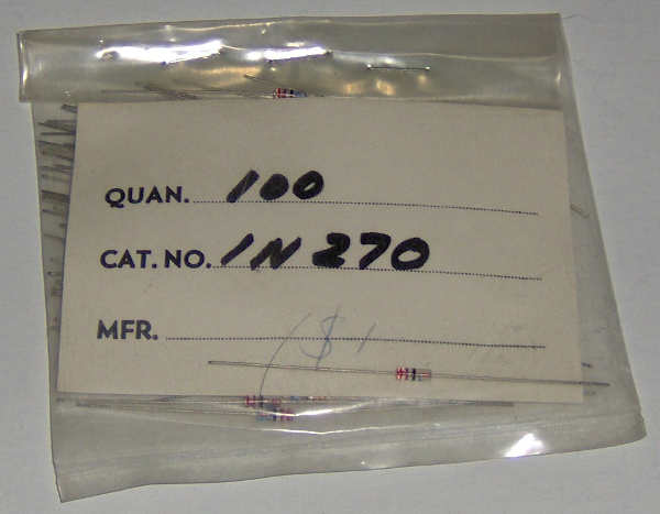 1N270 Germanium Diodes - 100pcs. 1N270 Germanium Diodes - 100pcs.