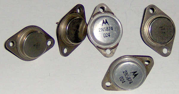 (image for) 2N5874 Transistors TO-3 Package - 5pcs.