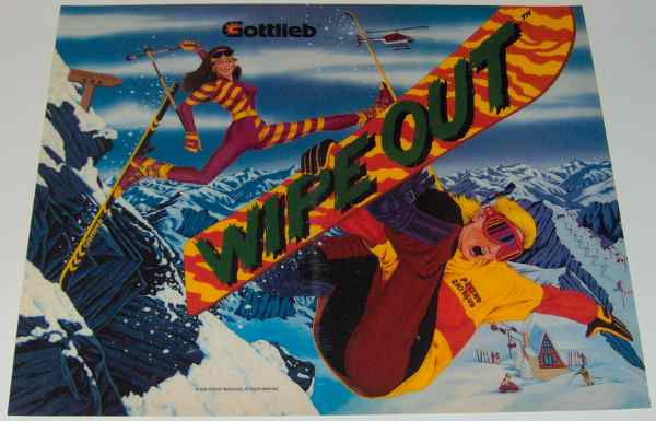 (image for) Gottlieb / Premier Wipe Out Translite - NOS