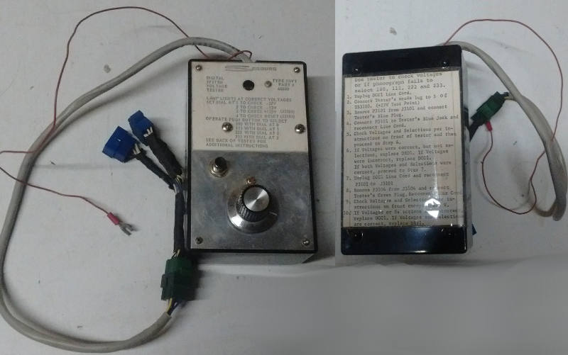 Seeburg Type DSVT Model 66800 Tester - Used Seeburg Type DSVT Model 66800 Tester - Used