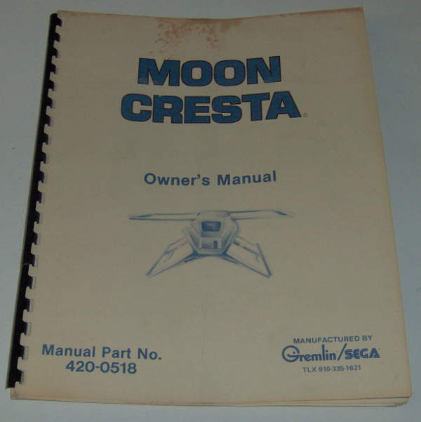 (image for) Sega / Gremlin Moon Cresta Owner's Manual