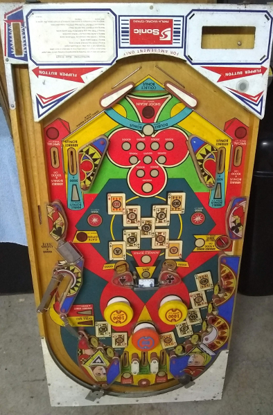 Sonic Super Straight Populated Playfield - Used Sonic Super Straight Populated Playfield - Used