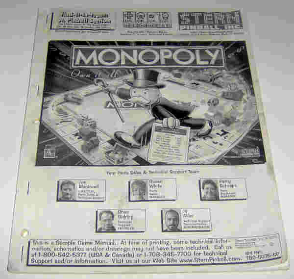 (image for) Stern Monopoly Manual