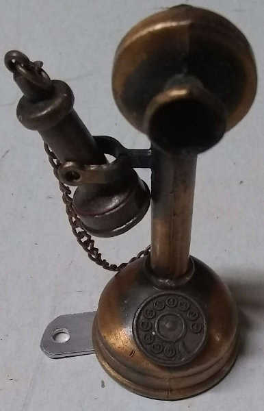 (image for) Bronze Candlestick Phone Mod w/ Bracket for TAF (Addams Family)
