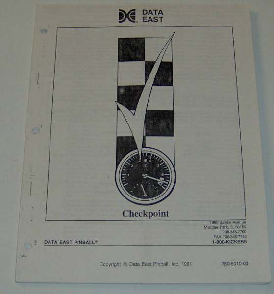 (image for) Data East Checkpoint Manual - Reproduction