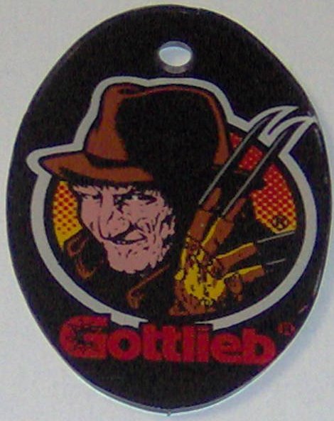 (image for) Gottlieb Freddy: A Nightmare on Elm Street Plastic Key Tag / Fob