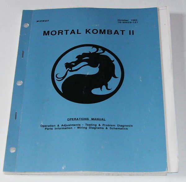 (image for) Midway Mortal Kombat II Operations Manual