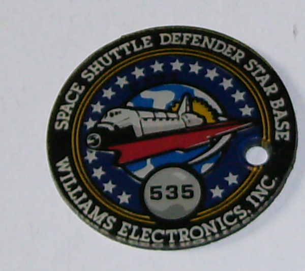 Williams Space Shuttle Plastic Key Tag/Fob Williams Space Shuttle Plastic Key Tag/Fob