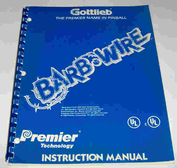 (image for) Gottlieb Barb Wire Instruction Manual