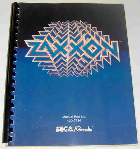 (image for) Sega / Gremlin Zaxxon Owner's Manual - Click Image to Close