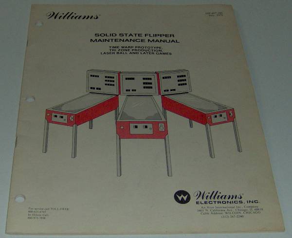 (image for) Williams Solid State Flipper Maintenance Manual