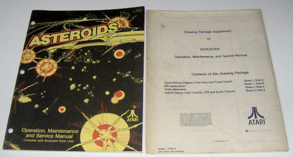 (image for) Atari Asteroids Operation, Maintenance and Service Manual - Click Image to Close
