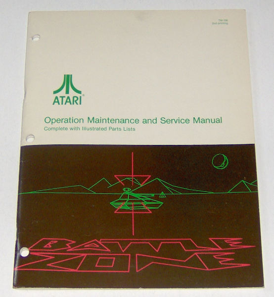 (image for) Atari Battle Zone Operation Maintenance and Service Manual - Click Image to Close