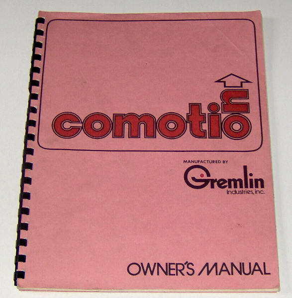 (image for) Gremlin Comotion Owner's Manual - Click Image to Close
