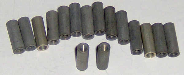 (image for) HH Smith (Abbatron) 2117 1/2" Metal Spacers - 16pcs. - Click Image to Close