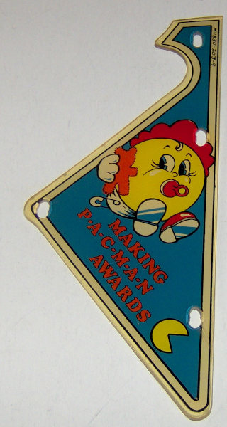 (image for) Bally Mr. & Mrs. Pac-Man Pinball Plastic - Used