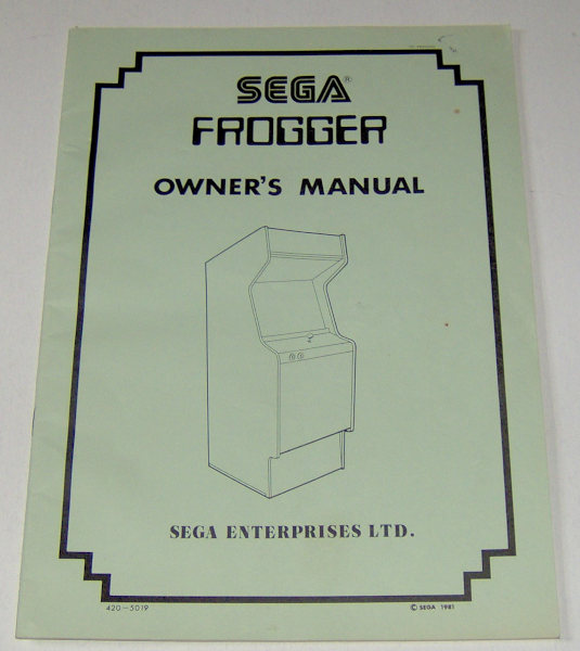 (image for) Sega Frogger Owner's Manual - Click Image to Close