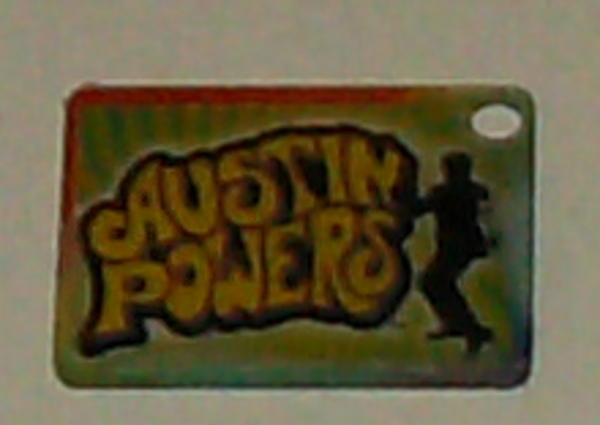 (image for) Stern Austin Powers Plastic Key Tag/Fob - NOS - Click Image to Close