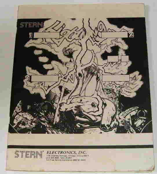 (image for) Stern Electronics Lightning Manual - Click Image to Close