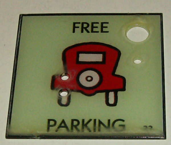 (image for) Stern Monopoly Free Parking Plastic - NOS