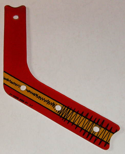 (image for) Williams Earthshaker Left Lane Guide Plastic - Used - Click Image to Close